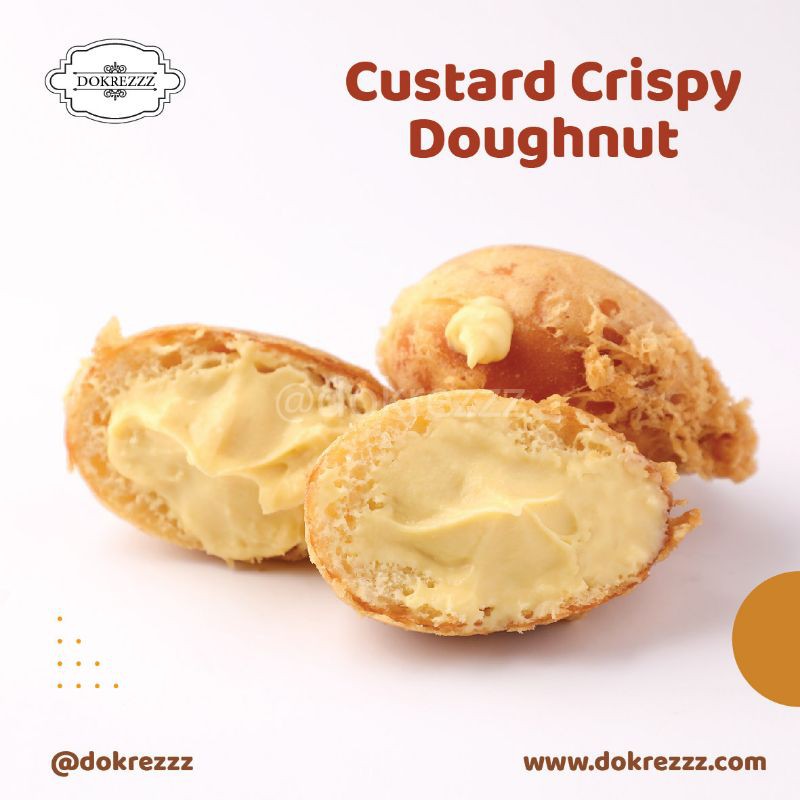 

Custard crispy doughnut