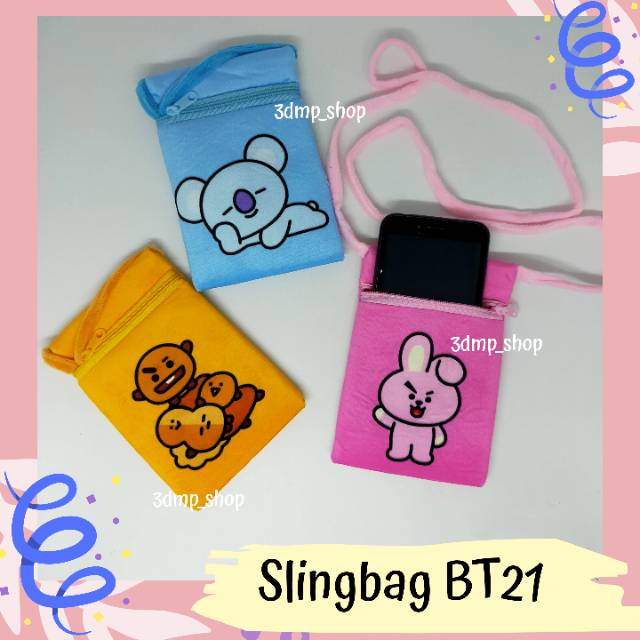 Slingbag Tas Selempang BT21 KPOP cooky koya rj shooky