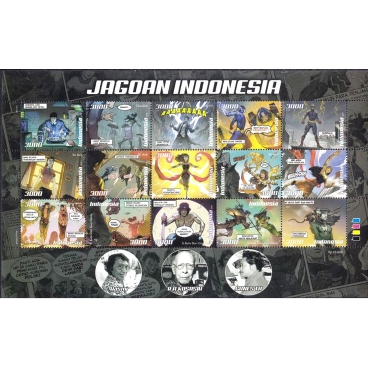 

Perangko Filateli A2-62 Indonesia 2019 Indonesian Comic Heroes
