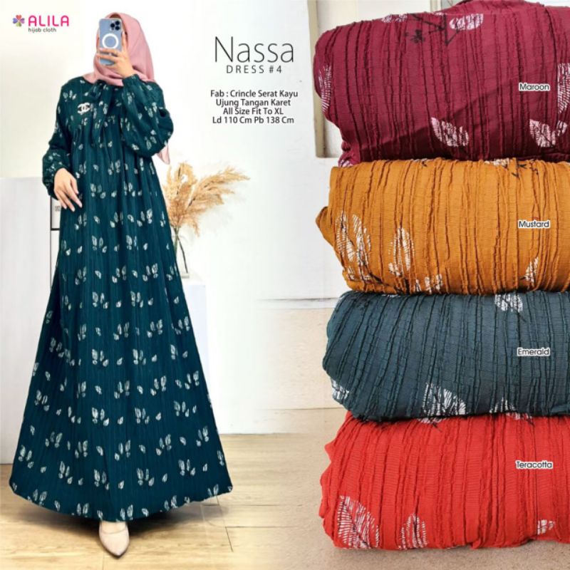 Neww gamis muslimah NASA terbaru original by alila terlaris