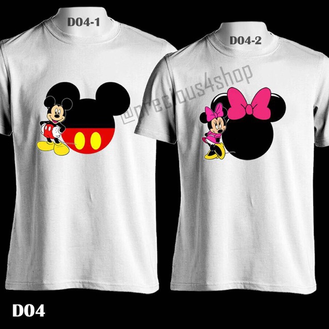 Big Head Mickey & Minnie Mouse Disney | Kaos Couple | Family T-Shirt