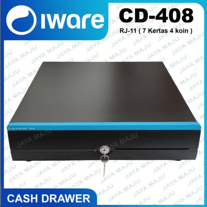 CASH DRAWER / LACI KASIR / LACI UANG IWARE CD-408 CD408 CD 408 7 BILL 4 KOIN RJ-11