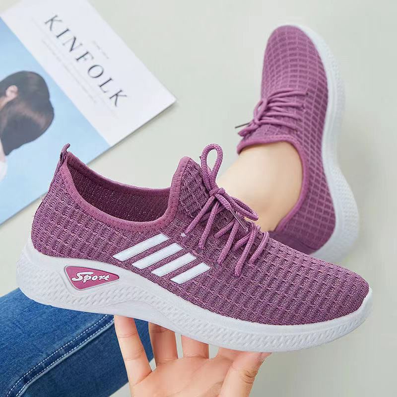 sepatu sneakers wanita korea/ sneakers korea model garis