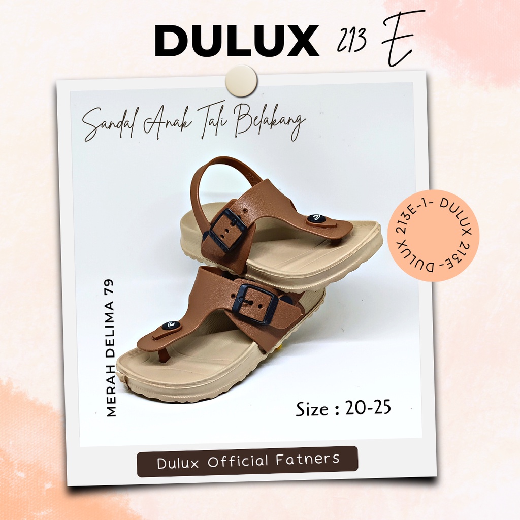 MD 79 - Sandal Anak Tali Belakang Dulux 213E Cibaduyut Model Baru / Sandal Anak Tali Belakang Terbaru