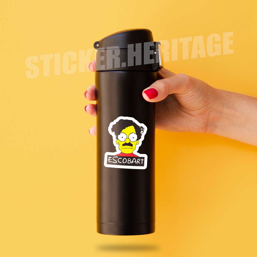 Stiker Aesthetic PABLO ESCOBART | STIKER TUMBLER HP | STICKER AESTHETIC STICKER LAPTOP