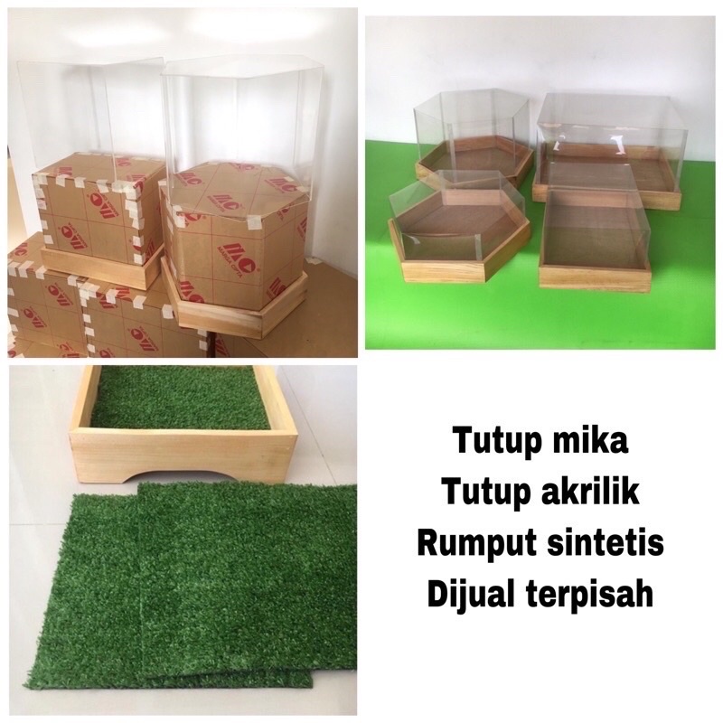 1 Set Kotak Hantaran Kotak Seserahan Segi Empat Isi 4 Pcs