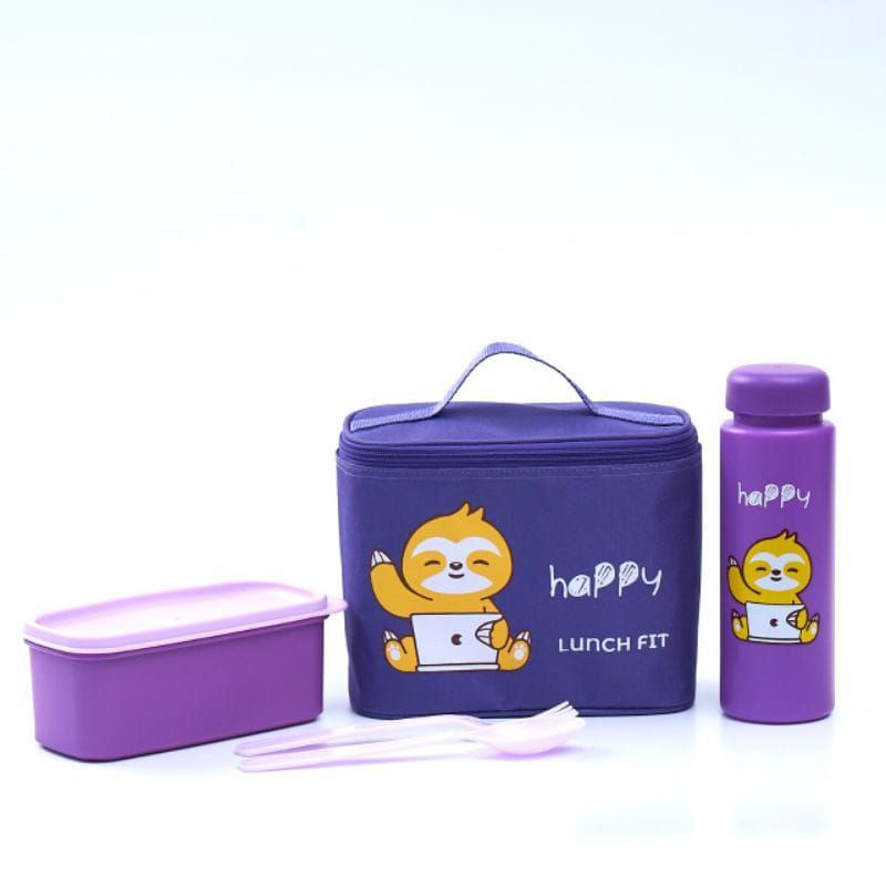 (COD) Tas Bekal Set / Lunch Box Set / Kotak Bekal Lengkap / Tempat Makan Anak