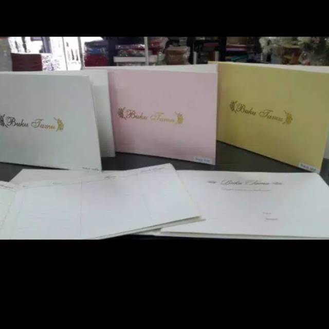

TAMBAH LEMBAR ISI buku tamu Exclusive dan guest book