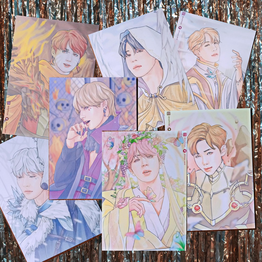 

BTS Fanart Postcard Adamantine by @freiya_sand