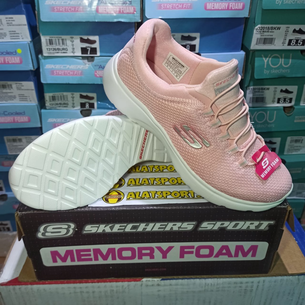 Skechers Roseate Sweet Tribute 88888063-ROS Sepatu Sneaker Running Wanita Original