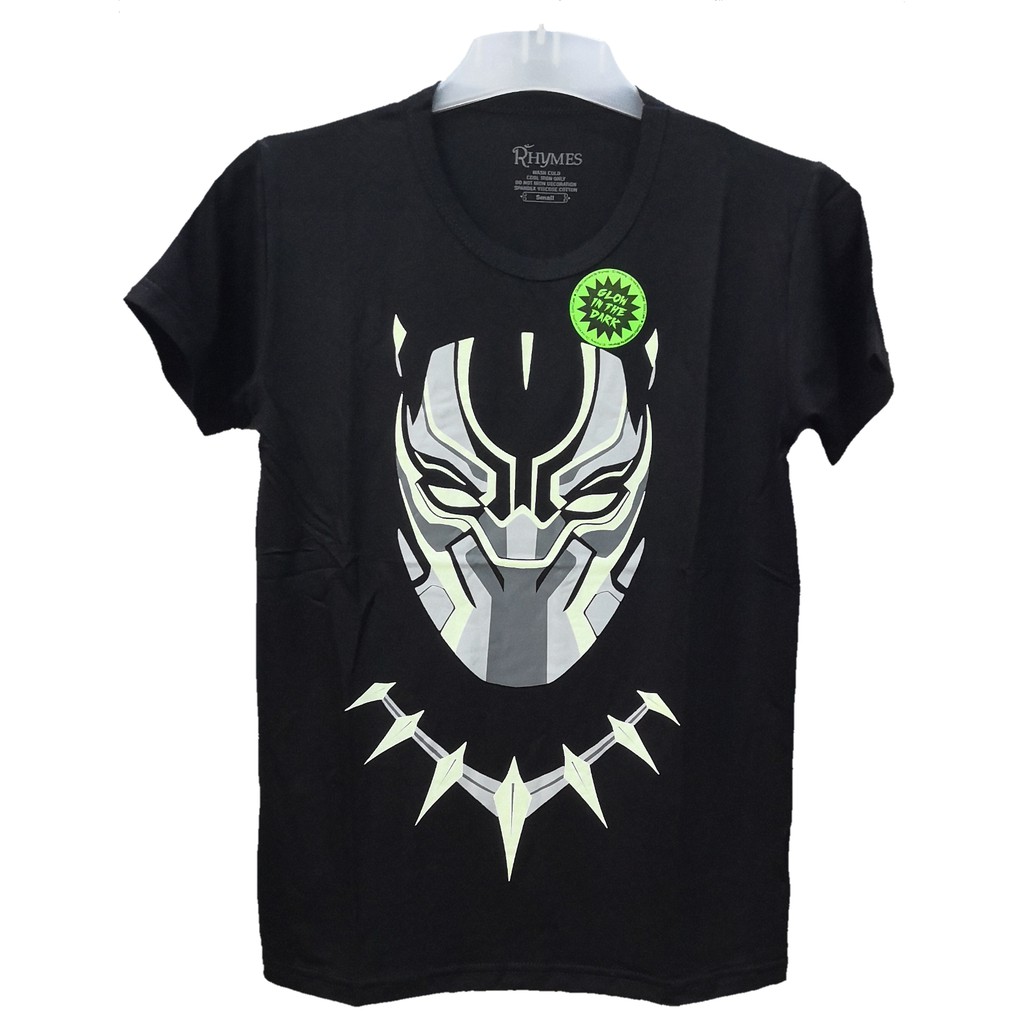 Baju Kaos Anak Tanggung Black Panther Avengers End Game Glow in the dark Karakter Superhero