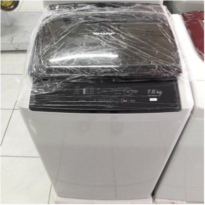 SHARP Mesin Cuci 1 Tabung 7 Kg Top Loading ES-G876P-GY ES-G876P Auto