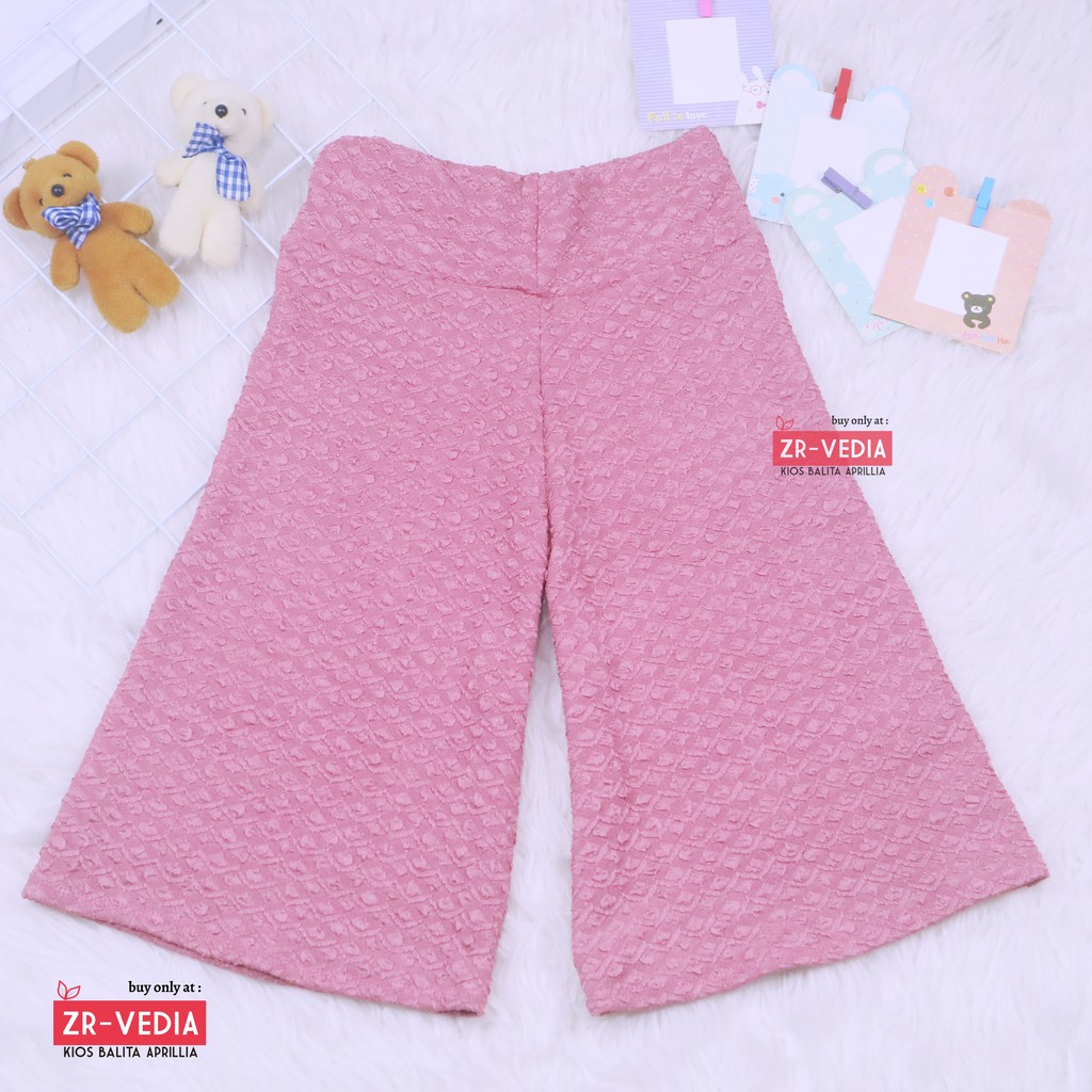 Kulot Polos Uk. 7-8 Tahun / Celana 3per4 Anak Perempuan Skirt Pendek Pants Kulot Bawahan Polos Murah