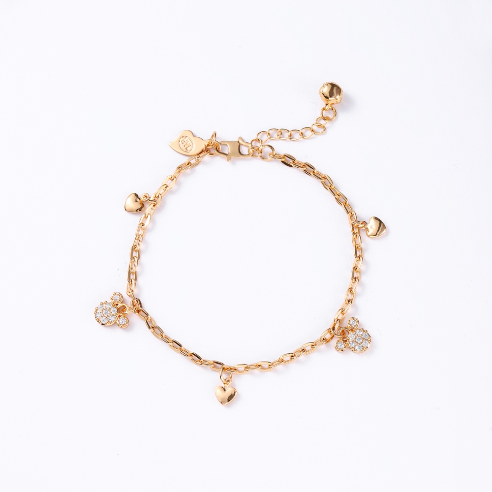 ✨COD✅Gelang Titanium Korea Wanita Anti Karat Fashion Berlian Aksesoris Gelang Serut Perhiasan Emas D218