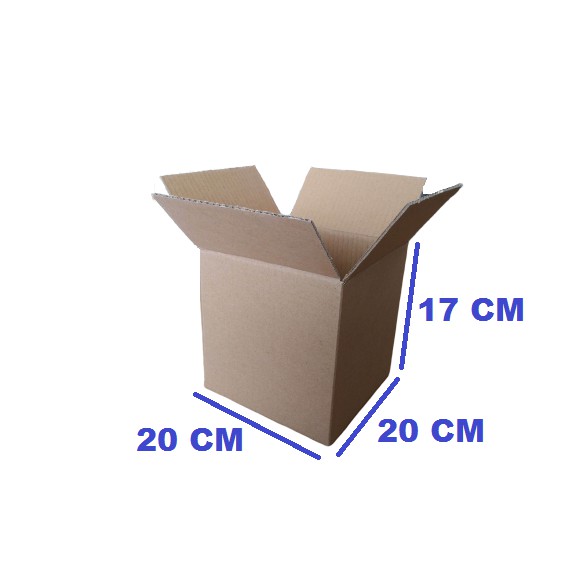 

Karton box 20*20*17 CM Carton Box Kardus Polos SINGLE WALL