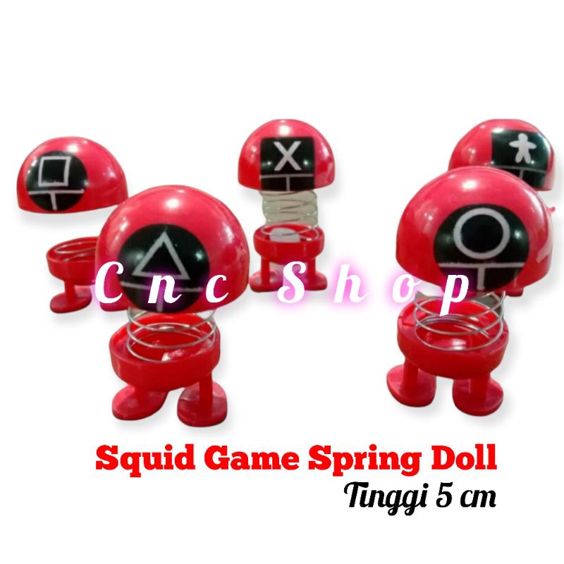 Mainan Squid Game Goyang / Doraemon / Avengers Joget / Spring Doll Per Boneka Mainan Mini Lucu Murah