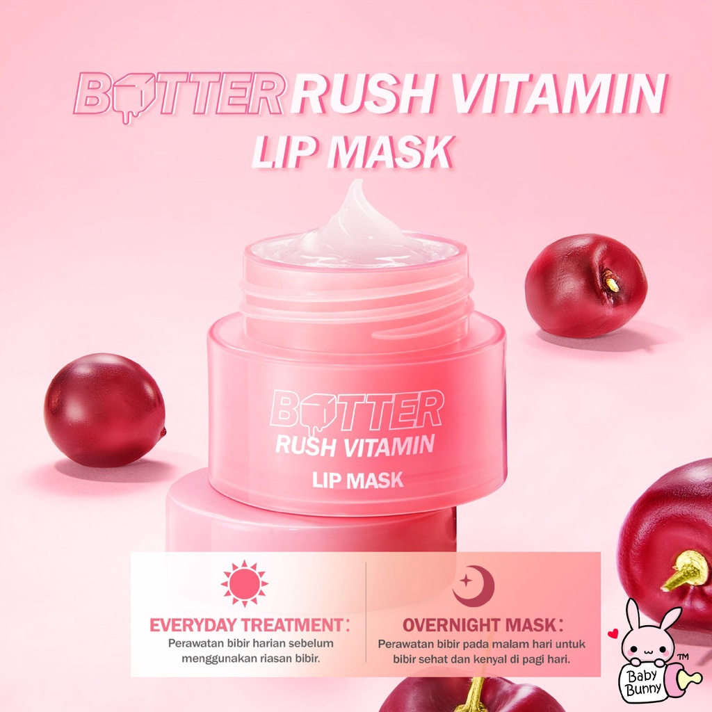 ❤ BELIA ❤ BARENBLISS Butter Rush Vitamin Lip Mask | Moisturizing Lip Balm | Lip Moist | Pelembab Bibir | BPOM