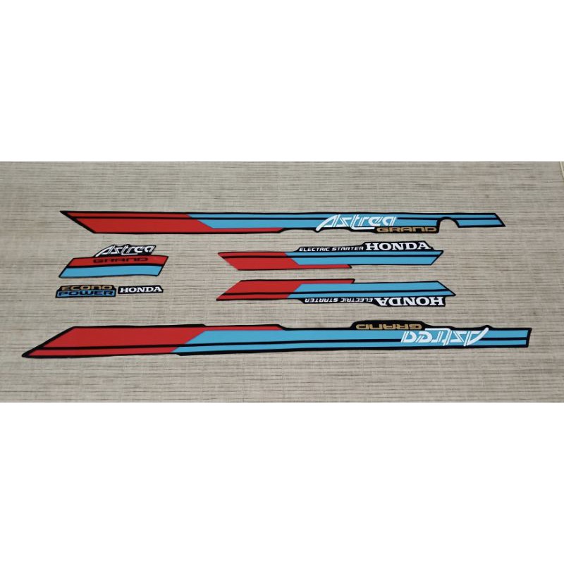 striping honda astrea grand bulus 91-92 sticker stiker astrea grand bulus