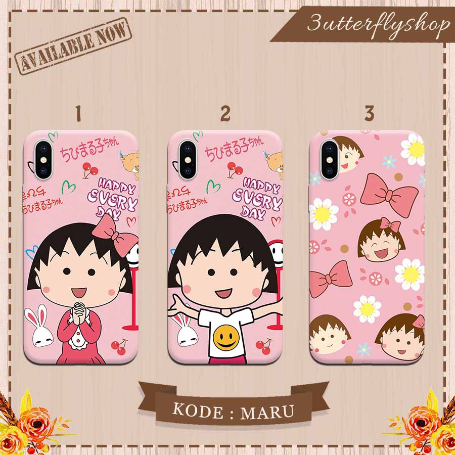 Chibi Maruko chan cartoon casing case Oppo Vivo Realme Redmi Xiaomi Samsung Iphone