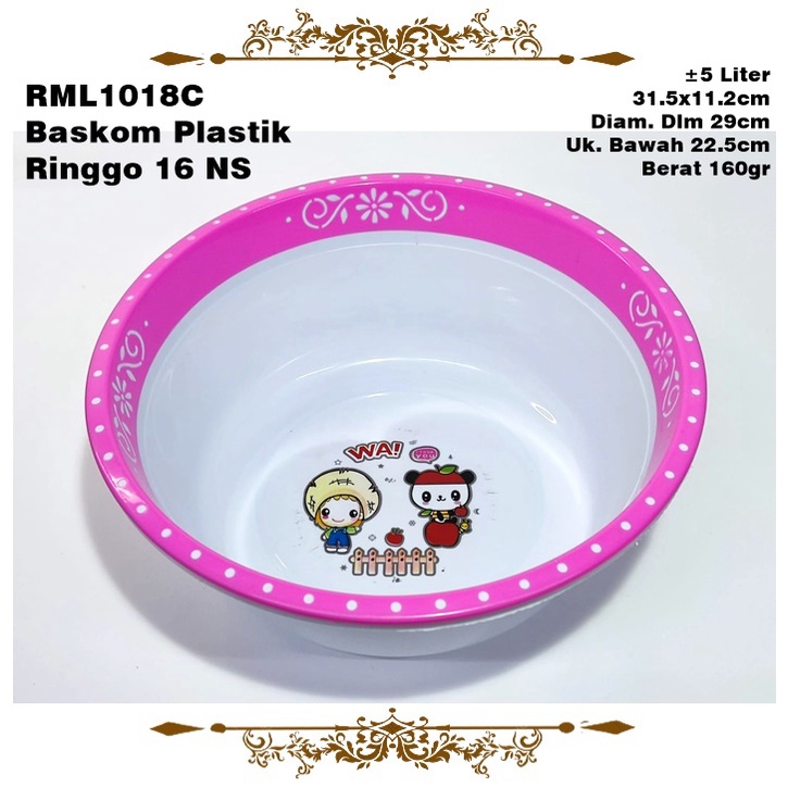 RML1018C Baskom Plastik Ringgo 16 NS ±5 Liter