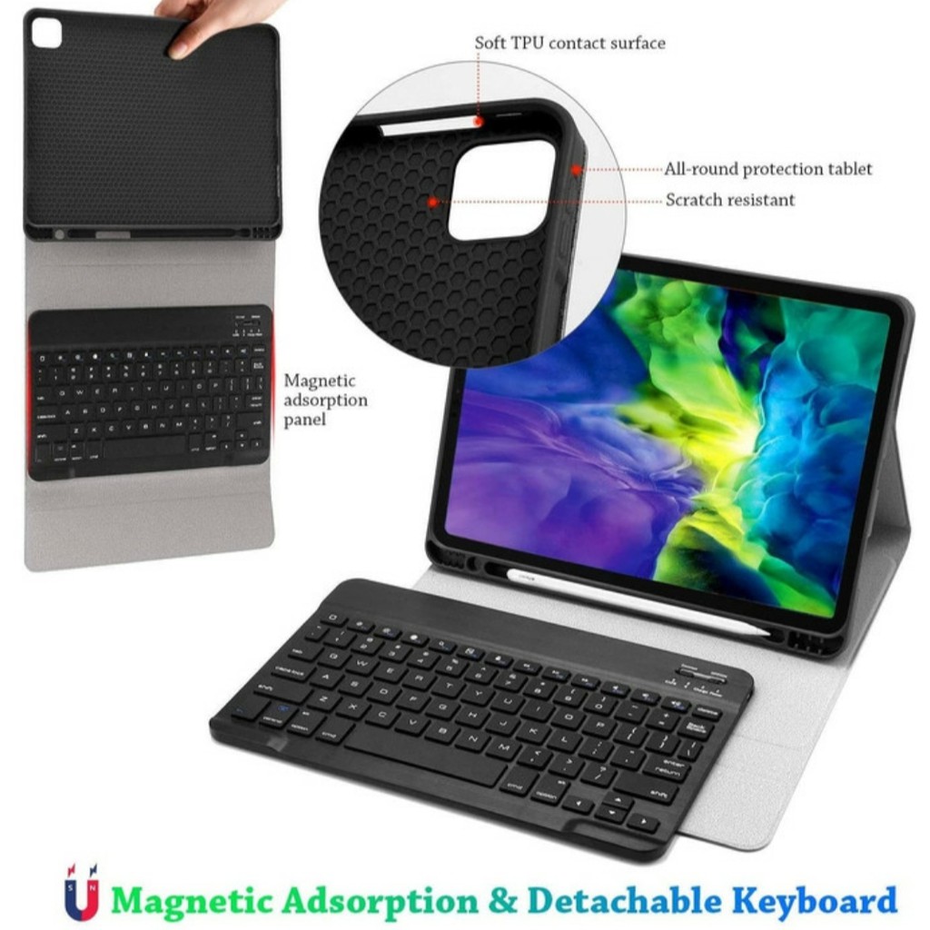 Flip Cover Bluetooth Keyboard Magnetic IPAD AIR 4 10.9 IPAD PRO 11 2020 2018 2021 m1 case casing cover