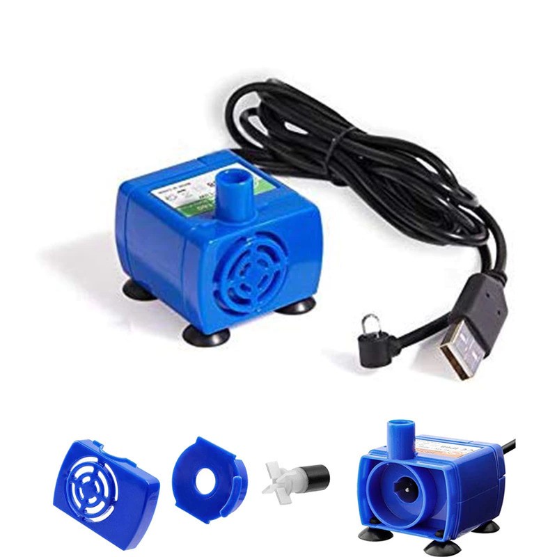 Pompa Air Water Fountain Ultra Quiet Pump - QR31 - Blue