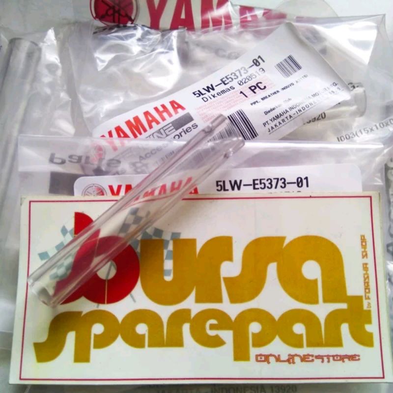 Pipe Breather Rasio Gardan Selang Hawa Ori Pipa Karet Plastik Bening CVT Yamaha Nouvo Z Sporty Lele 