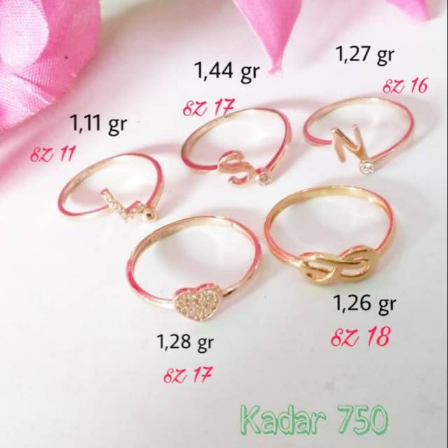 Cincin Huruf & Cincin Model