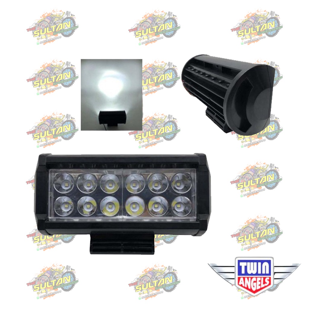 LAMPU TEMBAK SOROT LED 12 MATA T-5211 TWIN ANGELS