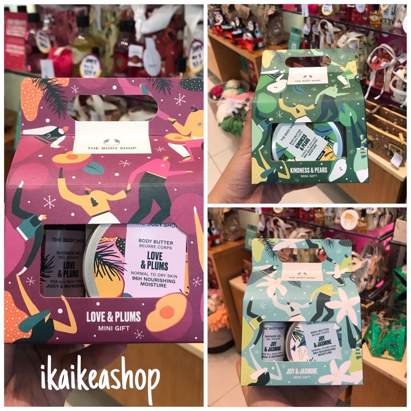 GIFT SET HOLIDAY JASMINE/PLUM/FESTIVE BERRY/WINTER JASMINE/WARM VANILLA THE BODY SHOP