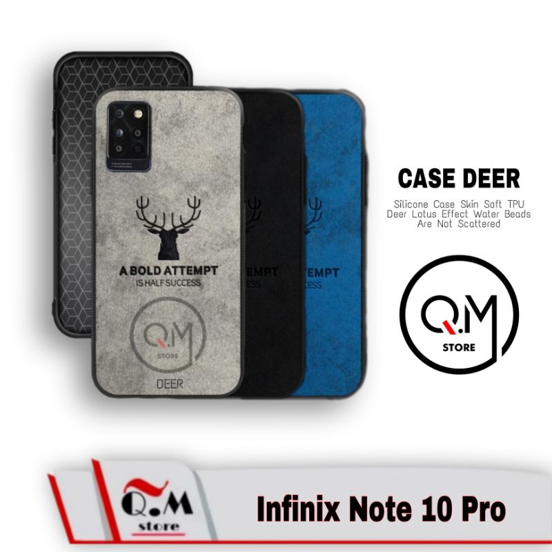 PROMO Case Deer INFINIX NOTE 11 PRO / NOTE 11 NFC /  10 / 10 Pro / 10 PRO NFC / INFINIX NOTE 8 Soft Case High Quality Casing Deer Rusa Jens