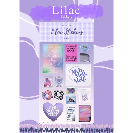 

Lilac stickers By: Nainai.studio