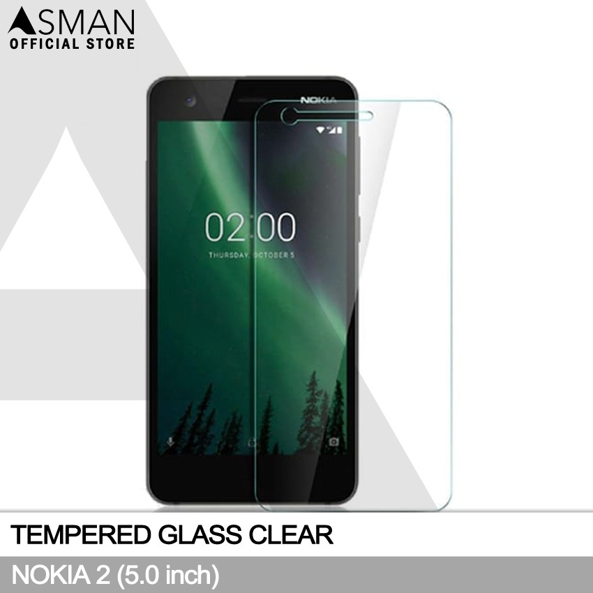 Tempered Glass Nokia 2 (5.0&quot;) | Anti Gores Pelindung Layar Kaca - Bening