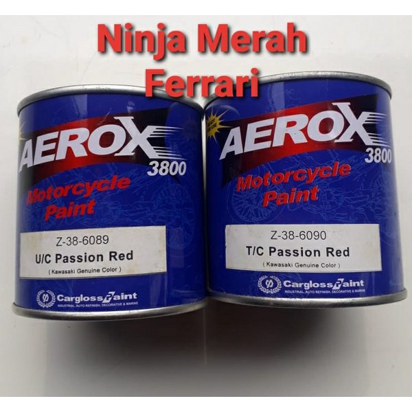 WY68 CAT Manual Warna Original OEM Merah Kawasaki Ninja R-KRR Cargloss Passion Red 200ml