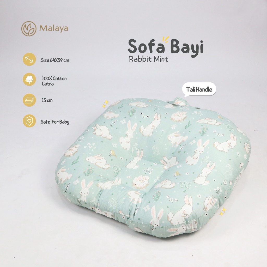 MALAYA BABY - Sofa Bayi Anti Gumoh uk 85x65 cm |Katun Catra