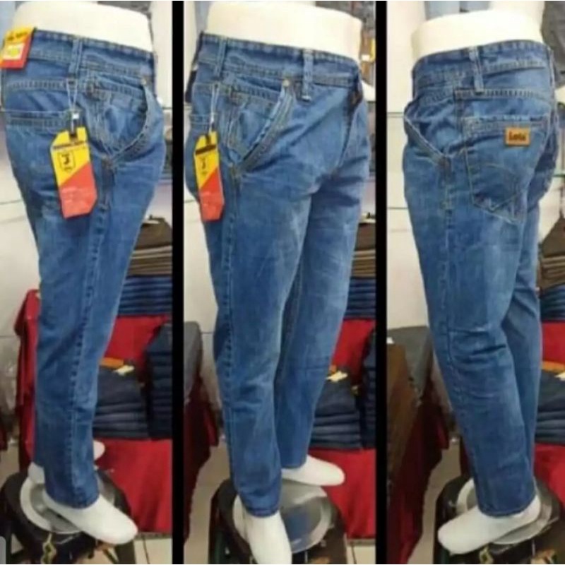 Jeans lois panjang pria ori//Jeans lois panjang reguler fashion pria