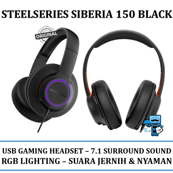 SteelSeries Siberia 150 Black USB Headset Headphone