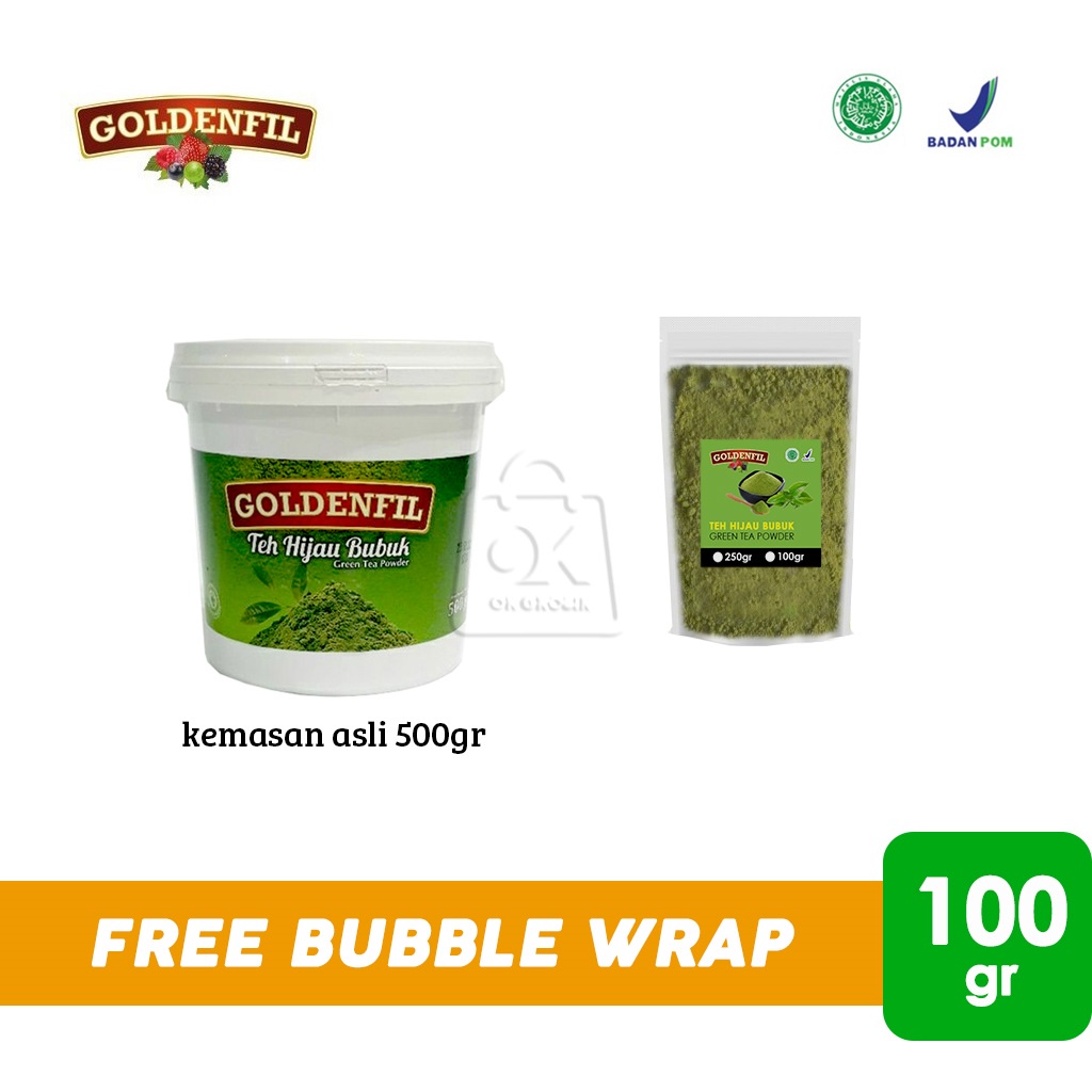 

Goldenfil Teh Hijau Bubuk / Green Tea Powder (100gr)