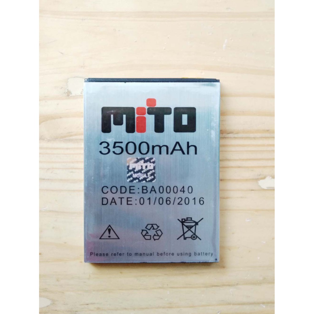 Baterai Mito 989 BA-00040 Original Batere Mito 989 BA-00040 Baterry Mito 989 BA-00040