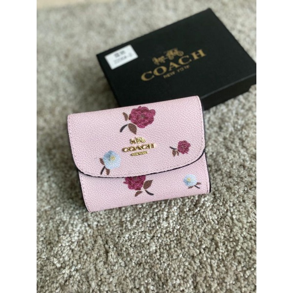 Dompet lipat coach mini free box