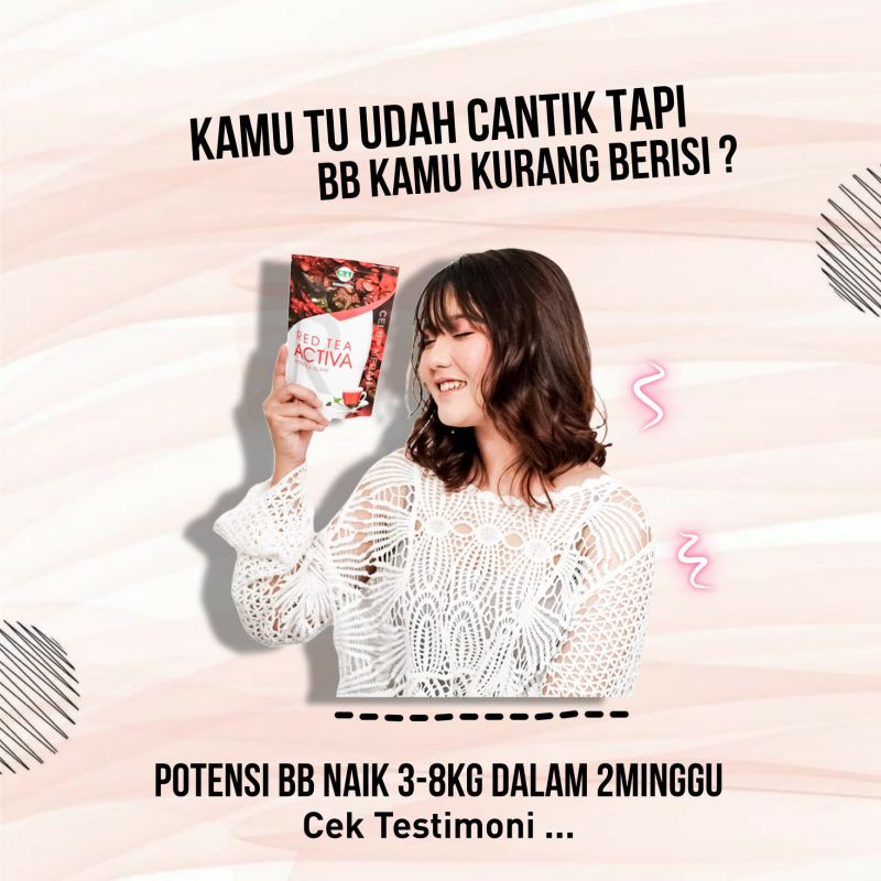 

Red Tea Activa penggemuk badan herbal