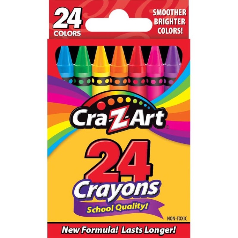

Crayon premium import dari Cra-Z-Art, Crayola, Bazic Products, Up&Up
