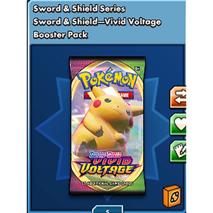 PTCGO Pokemon Vivid Voltage Booster Pack