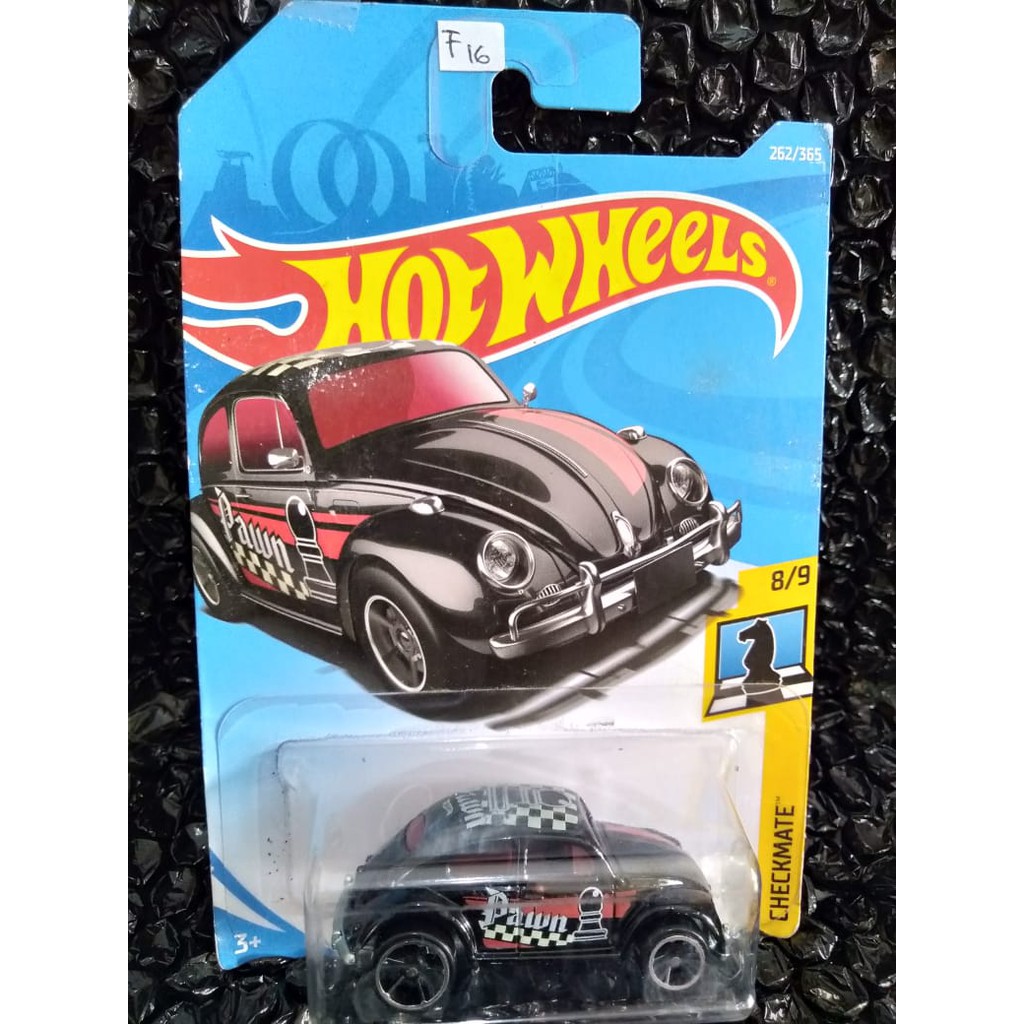 HOT WHEELS (F16) VW BEETLE HITAM 'PAWN'
