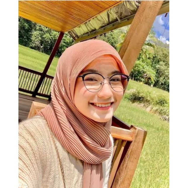 hijab pashmina plisket premium panjang 75x170 tanpa garis tengah//pashmina plisket terlaris murah-Coksu
