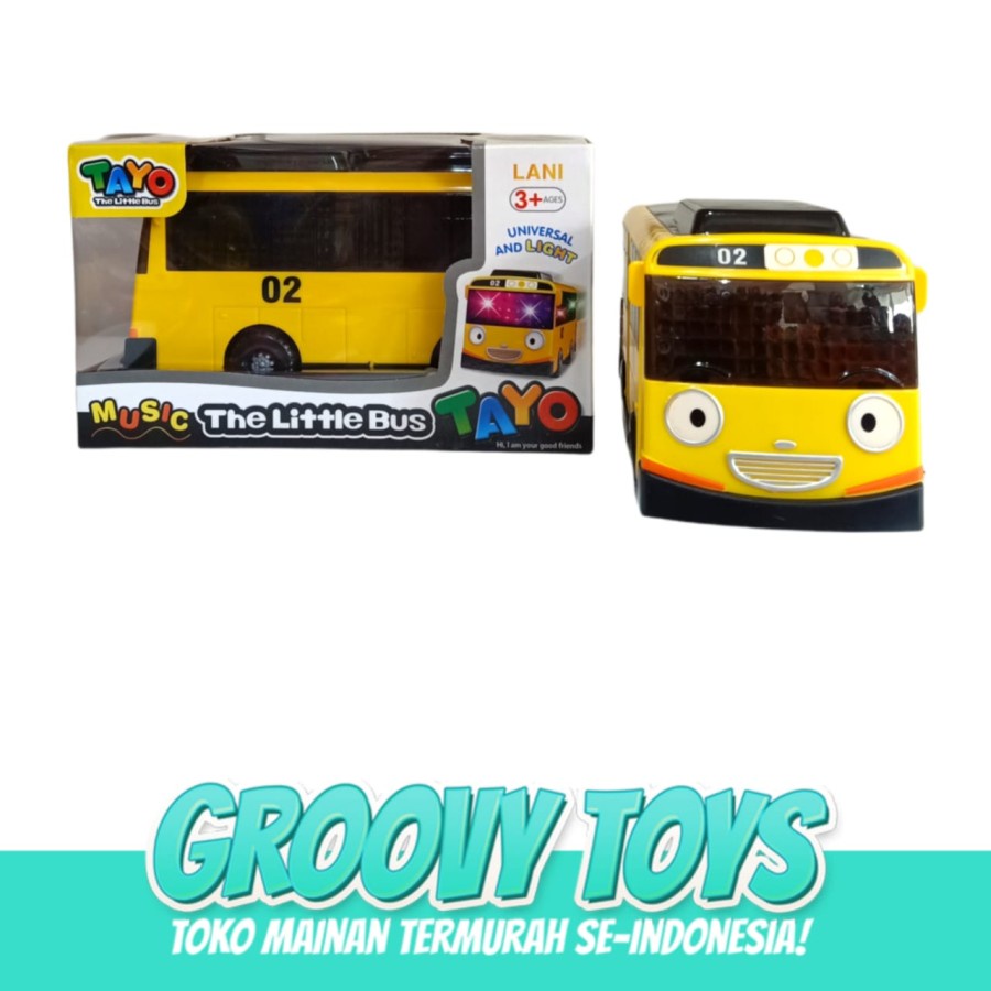 Mainan Anak Bus Tayo Nyala Musik dan Lampu - 2021a