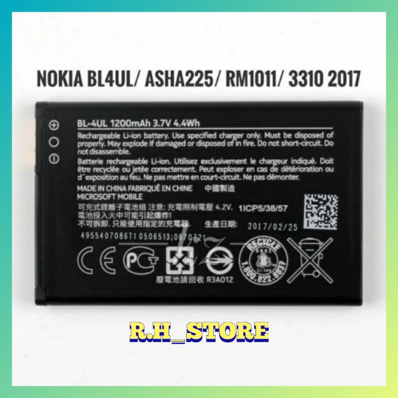 BATERAI BATRE BATTERY NOKIA BL4UL / BL 4UL ORIGINAL