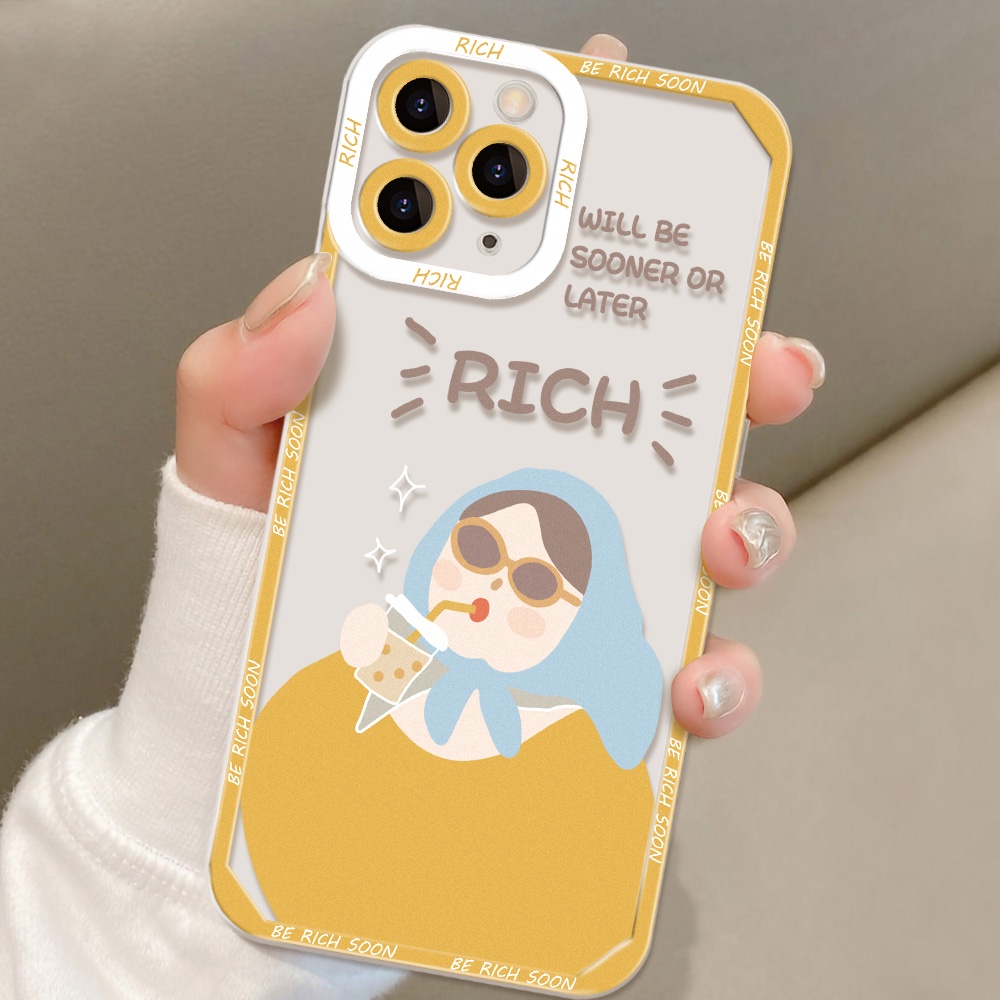 Soft Case TPU Transparan Motif Kartun Angel Eye Untuk iPhone 11 12 13 Pro Max X XR XS Max 13 12 Mini 7 8 Plus SE 2020 SE 2022