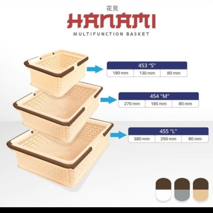 Keranjang Hanami Multifuction Basket Medium