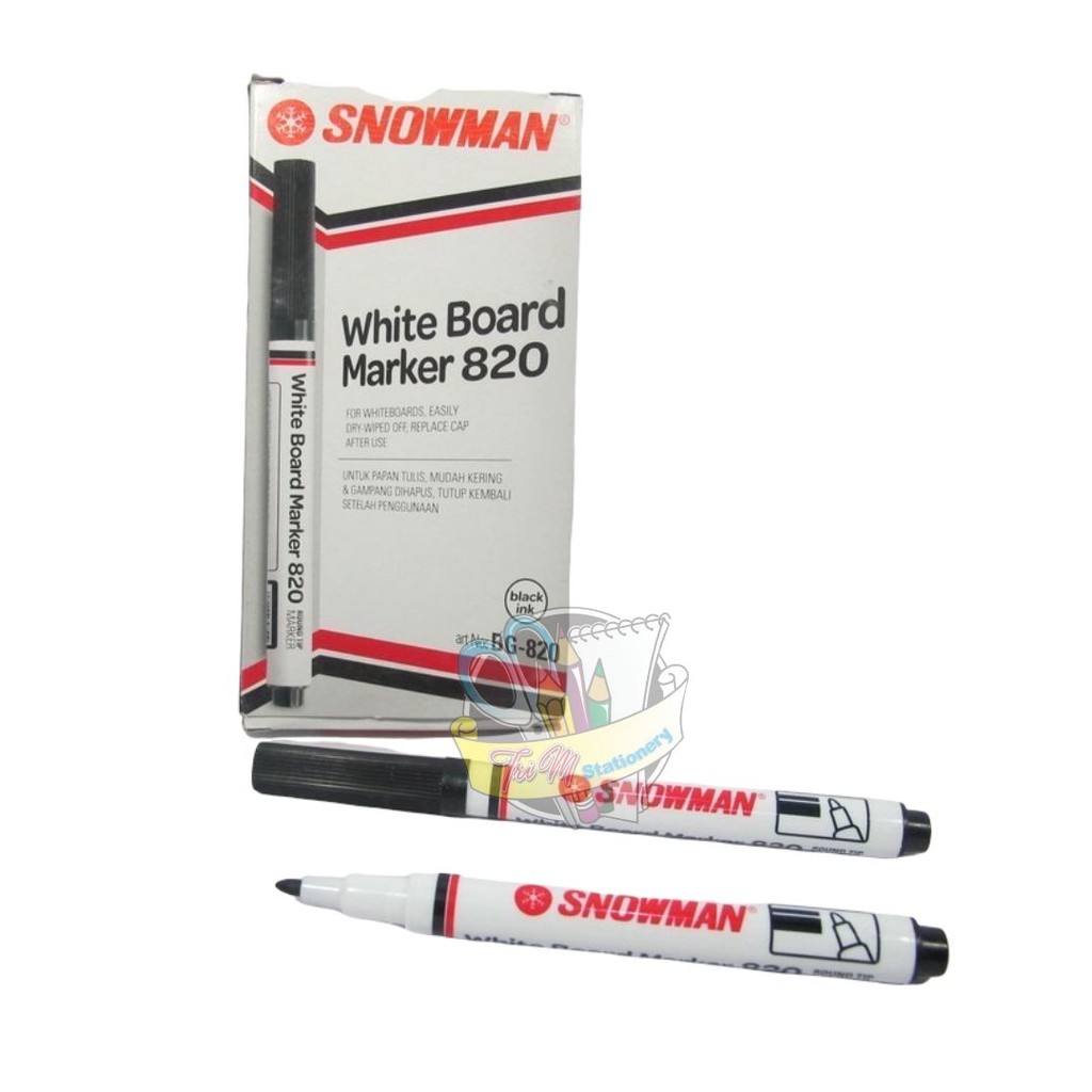 

SNOWMAN WHITE BOARD MARKER 820 [ BOX ISI 12 ]
